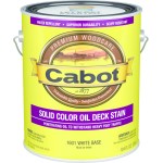 Solid Color Oil Decking Stain, White Base ~ Gallon