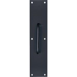 Door Pull Plate  Matte Black   3-1/2" x 15"