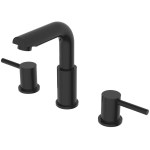 Compass Casmir Widespread Bathroom Faucet, Matte Black