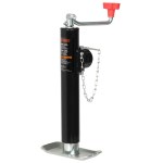 Curt Pipe-Mount Swivel Jack, Top Handle - 5,000 Lb, 10" Travel