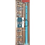 Steel Floor Jack, Adjustable  ~  2' 10" - 4' 7" / 34"-55"