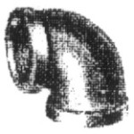 90 Degree Elbow - Galvanized Steel - 1/2 inch