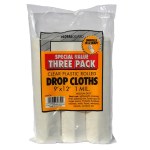 Premier Clear Plastic Drop Cloth - 9 Ft x 12 Ft, 1 Mil 3pk