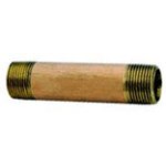 Nipple - Red Brass - 0.75 x 2.5 inch