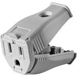 Grounding Connector, Clamptite - 15 Amp, White