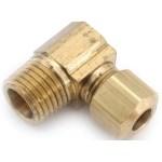 Brass Compression Elbow - 3/8" x 1/2" MIP