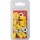 Vinyl Ring Terminal, Yellow 12-10 AWG - #12-1/4" Stud, 14pk
