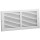 Side Wall Return Air Grille, White ~ 6" x 12" 