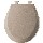 Toilet Seat, Round - Molded Wood, Fawn Beige