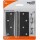 Square Corner Door Hinge, Black ~  4" x 4" 