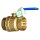 Homewerks Full Port Ball Valve, Lead Free Brass - 1-1/4" FIP