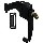 Black Keyed Pushbutton Latch, Visual Pack1317 