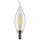 Satco 5.5W LED CA10 Candelabra Bulb, Clear - E12
