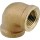 Lead Free Brass 90 Elbow, FIP x FIP - 1/4"