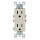 Decora Grounded Duplex Receptacle - Light Almond
