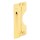 Backset Latch Guard, Outswing - 3" x 7", Brass Plated