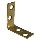 Corner Brace, Solid Brass - 1-1/2" x 5/8"