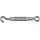 Stainless Steel Hook & Eye Turnbuckle ~ 3/8" x 10-1/2"