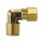 Brass Compression Fitting w/Male Elbow ~ 3/8"