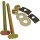 Larsen Brass Closet Bolts with Nuts and Washers   1/4" x 3-1/2"   2pk