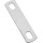 U Bolt Plate, Zinc Plated - 5/16" x 2"