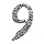 House Number 9, Ebony 3 inch