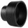 Charlotte Pipe ABS DWV Reducing Coupling  1-1/2" x 2"