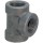 Pipe Tee, Black Steel - 1/2"