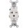 Outlet, Single - 20 Amp 250 Volt, White