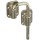 Sliding Door Latch, Nickel  ~ 1.5"