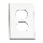001-88103 Wh 1 Gang Wall Plate