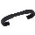 Pull - Insperations Rope Flat Black Finish - 3 inch
