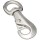 Round Swivel Bull Snap, Nickel - 1-1/8" x 5-1/8"