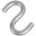 S Hook - Open/Heavy Stainless Steel   ~  1 3/4 Inch  