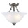 Bristol Design Series Ceiling Light Fixture, Satin Nickel ~ 2 Light