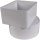 PVC Downspout Adapter ~ 3"x4"x4"