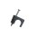 Gardner Bender Coaxial Cable Staple, Black - 1/4", 50pk