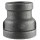 Malleable Black Iron Reducer Coupling ~ 1/2" x 1/4" 