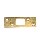 Maximum Security Deadlock Strike, Polished Brass Finish ~ 1.25" W x 3 5/8" H
