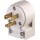 Angular Plug, Commercial - 15 Amp/3 Wire, White