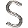 Stainless Steel S-Hook, 2078 bc 2 - 1 / 2  Inches