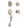 Chelsea Handleset with Juno Knob - Satin Nickel
