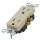 Decora Grounded Duplex Receptacle - Ivory