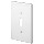 Wall Plate, Thermoplastic w/One Toggle ~ White 