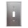 Single Switch Plate - Stainless Steel