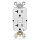 GFCI Outlet, Self Test - 20 Amp, White