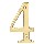 House Number 4, 4 inch