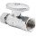 Homewerks Straight Stop Valve, Chrome - 5/8" OD x 3/8" OD