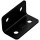 Corner Brace, Heavy Duty Wide/Black ~ 1.6" x 7" x 1/8"