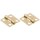 Non-Removable Pin Hinge, Brass - 1", 2pk